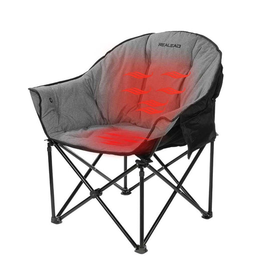 Chaise pliante chauffante pour camping en plein air