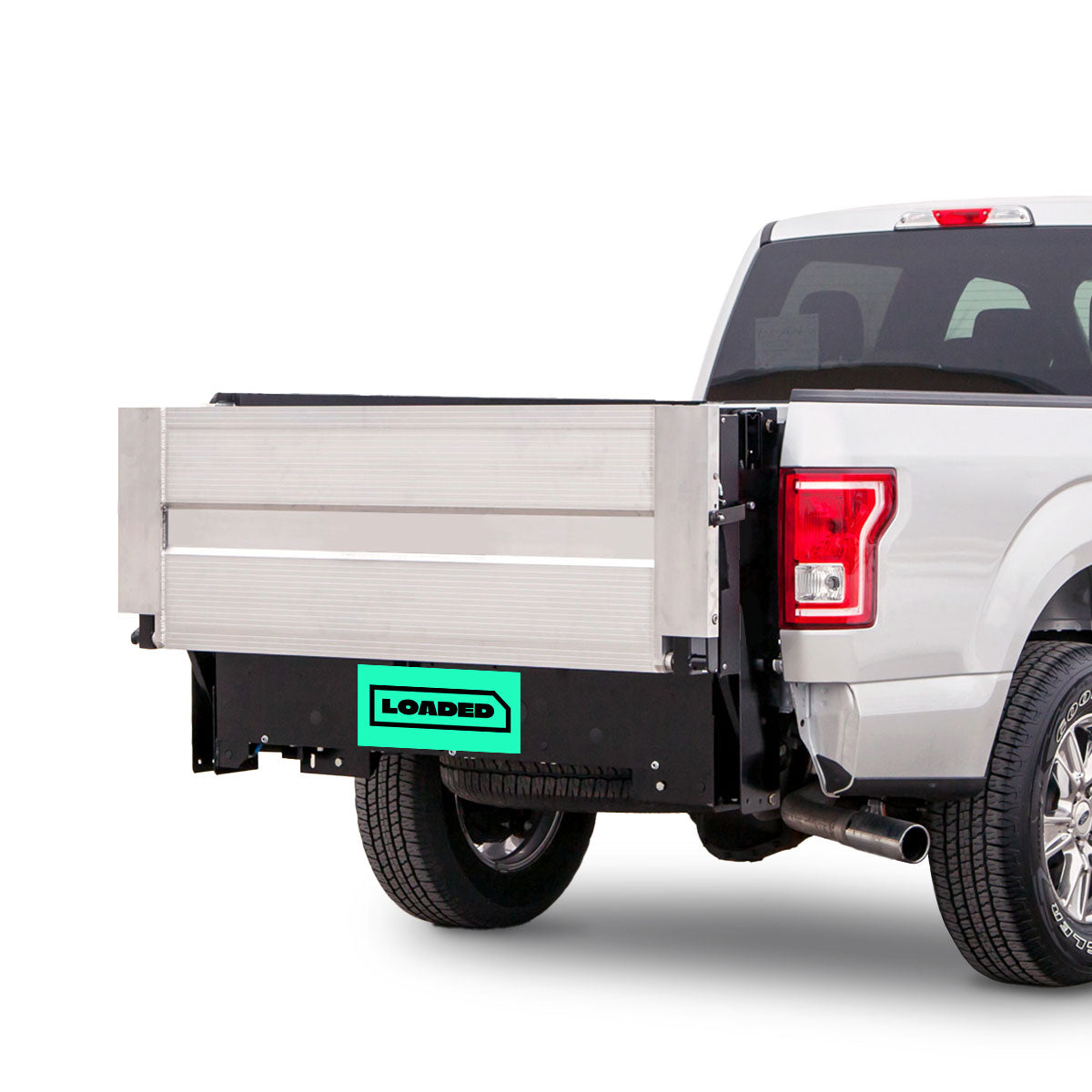 LOADED PRO Steel Aluminum Pickup Truck liftgate, dual hydraulic cylinders, 1300 lbs Load Capacity